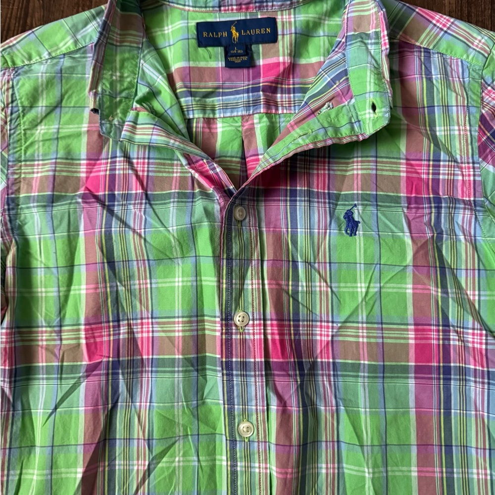 Boys Ralph Lauren Vibrant Plaid Shirt